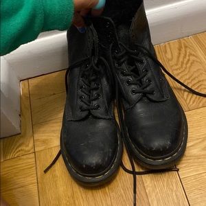 Leather doc martens.